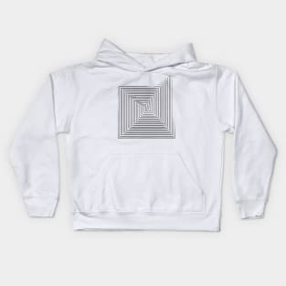 Not Perfect Visuals | Minimalist | NOptical Illusion | Broken lines 1 Kids Hoodie